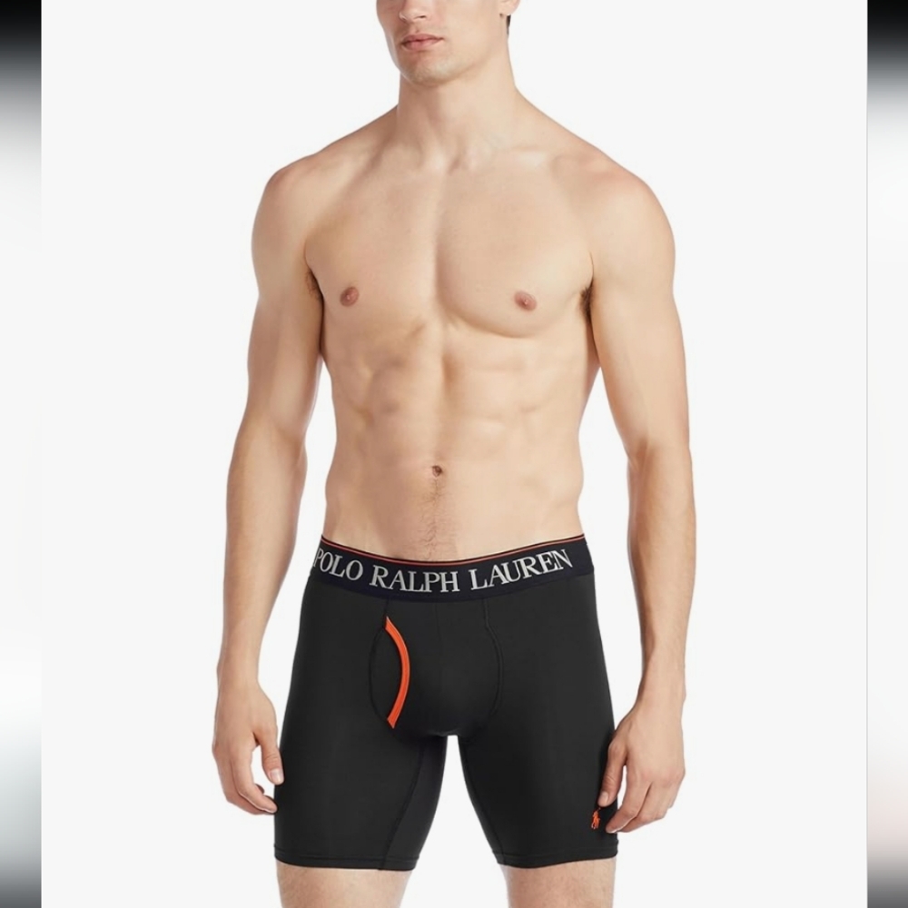 Polo By Ralph Lauren 4D Flex Cooling Microfiber Long Leg Boxer Brief M